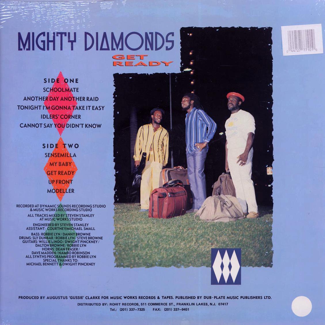 Mighty Diamonds - Get Ready (ORIGINAL PRESS) (orig. press) vinyl LP back cover
