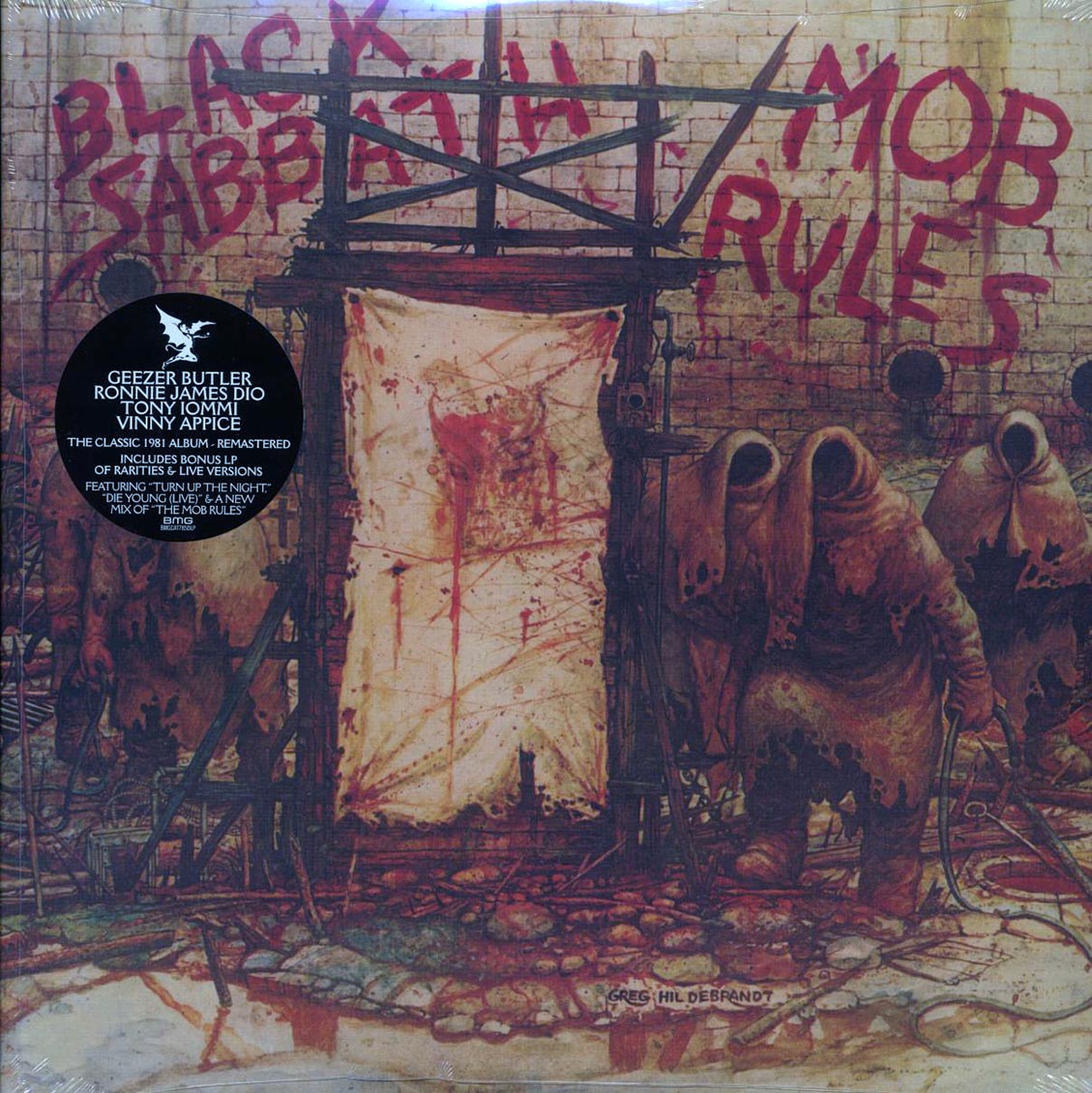 Black Sabbath - Mob Rules (+8 bonus tracks) (2xLP) (remastered) vinyl LP front cover
