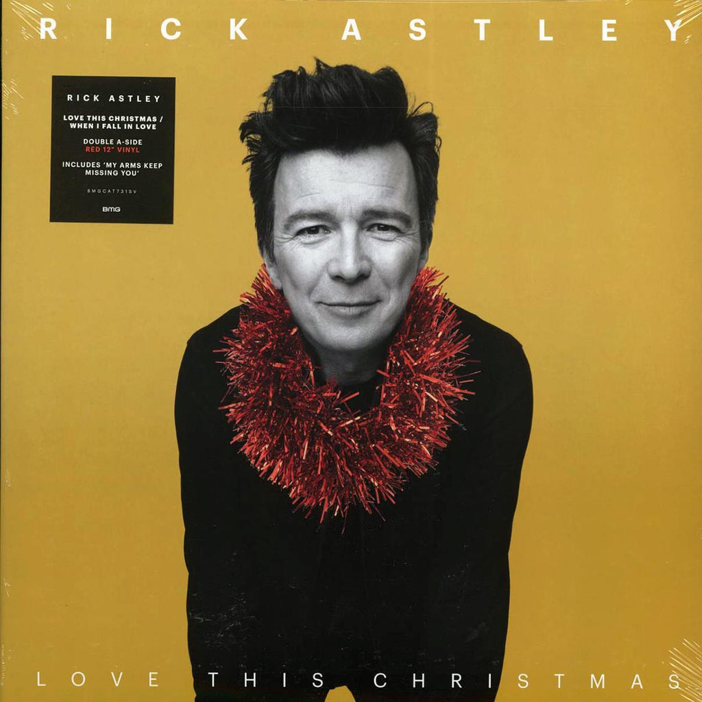 Rick Astley - Love This Christmas/When I Fall In Love (ltd. ed.) (red vinyl) vinyl LP front cover