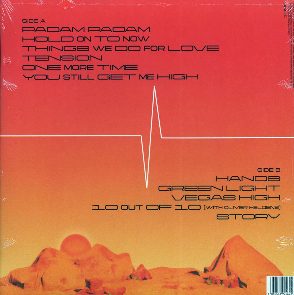Kylie - Tension vinyl LP back cover