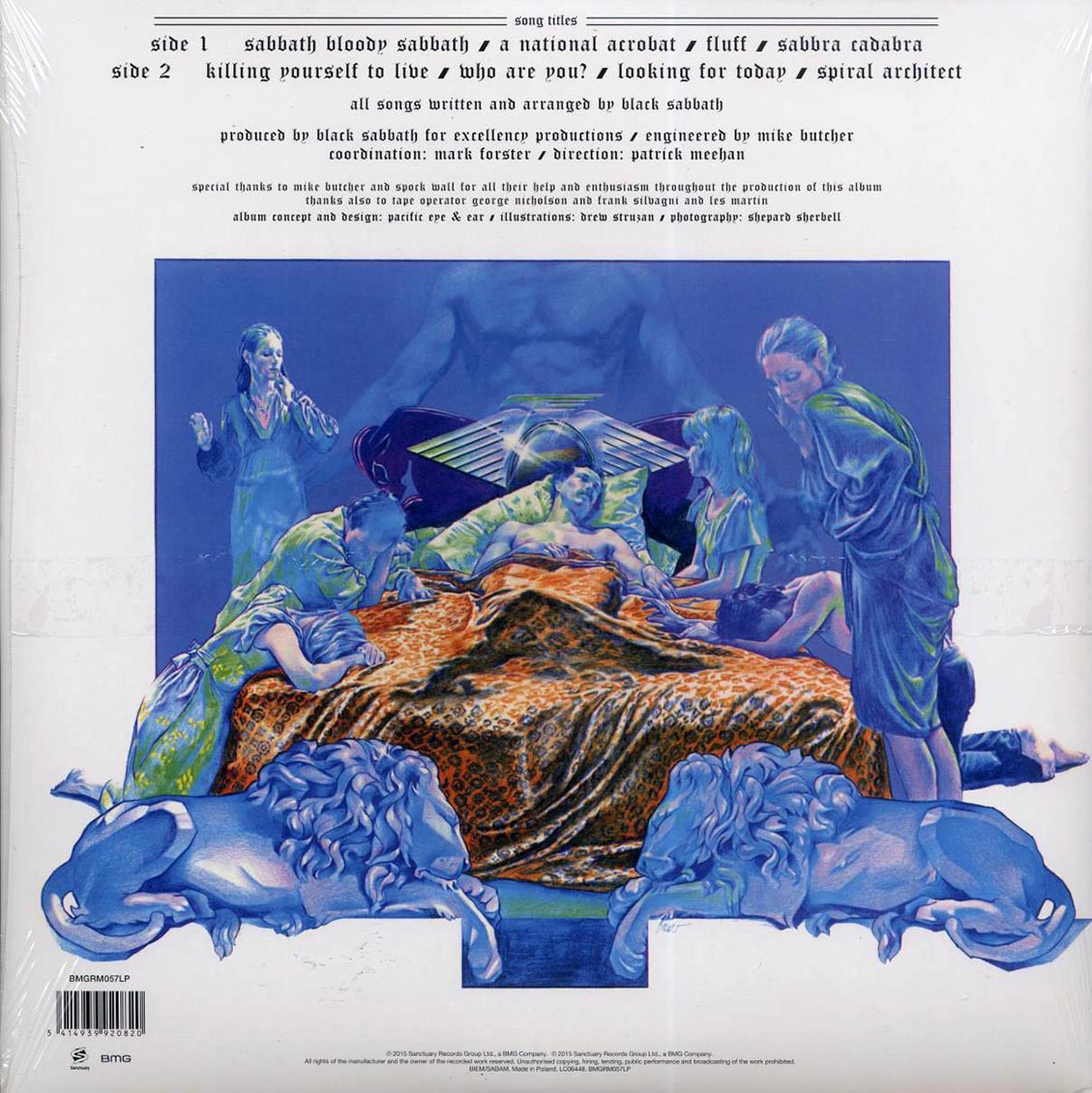 Black Sabbath - Sabbath Bloody Sabbath (180g) vinyl LP back cover