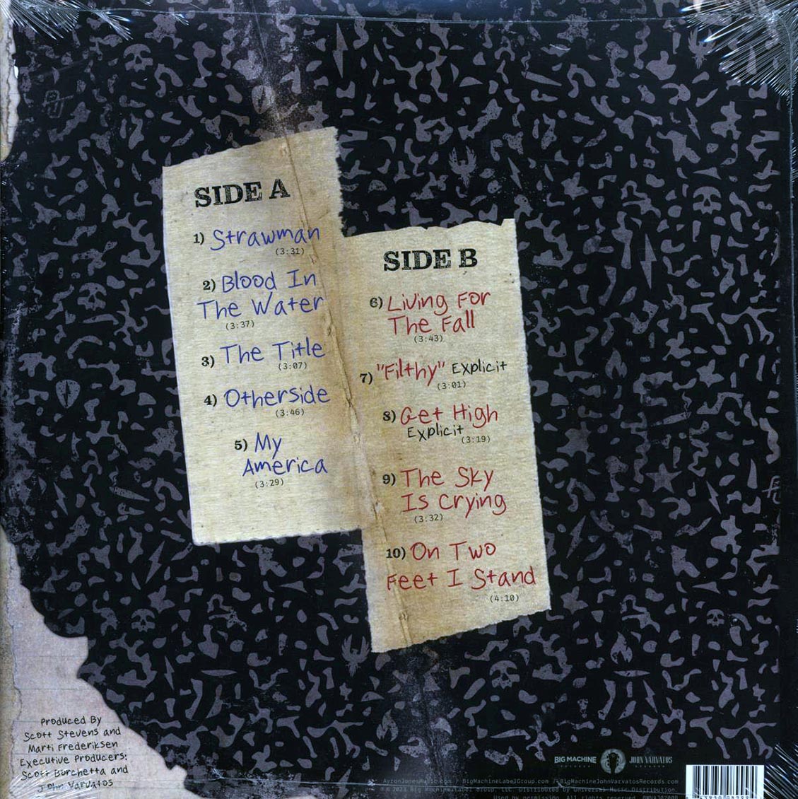 Ayron Jones - Chronicles Of The Kid (turquoise vinyl) vinyl LP back cover