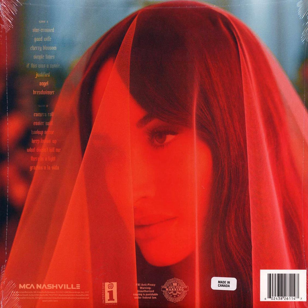 Kacey Musgraves - Star-Crossed (blue vinyl) vinyl LP back cover