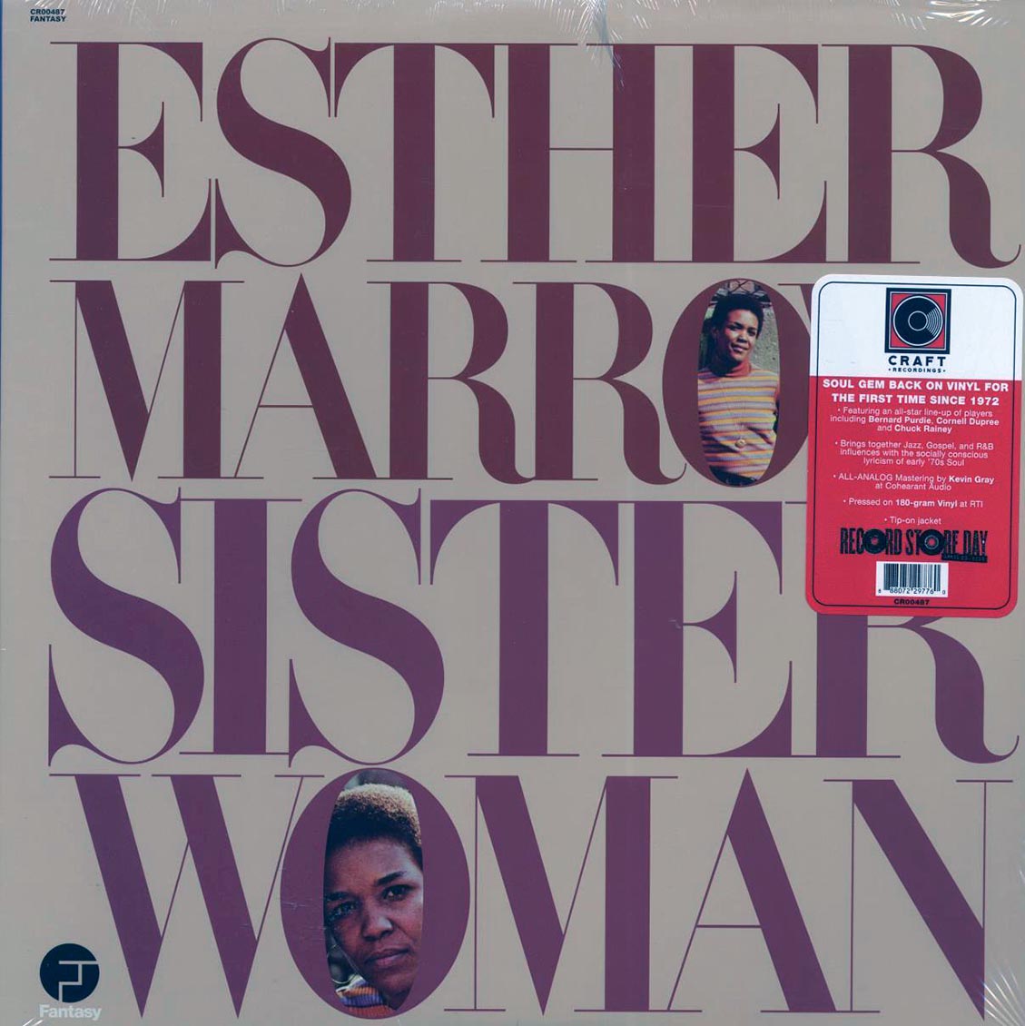 Esther Marrow - Sister Woman (RSD 2022) (ltd. ed.) (180g) vinyl LP front cover