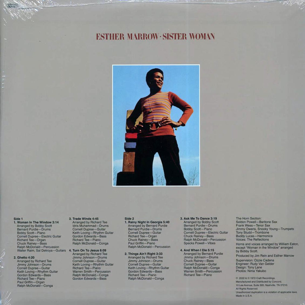 Esther Marrow - Sister Woman (RSD 2022) (ltd. ed.) (180g) vinyl LP back cover