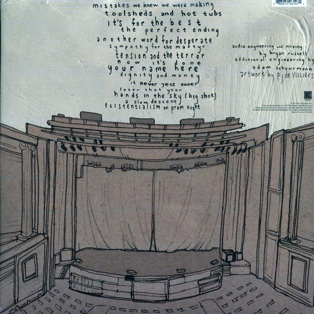 Straylight Run - Live At The Patchogue Theatre (2xLP) vinyl LP back cover