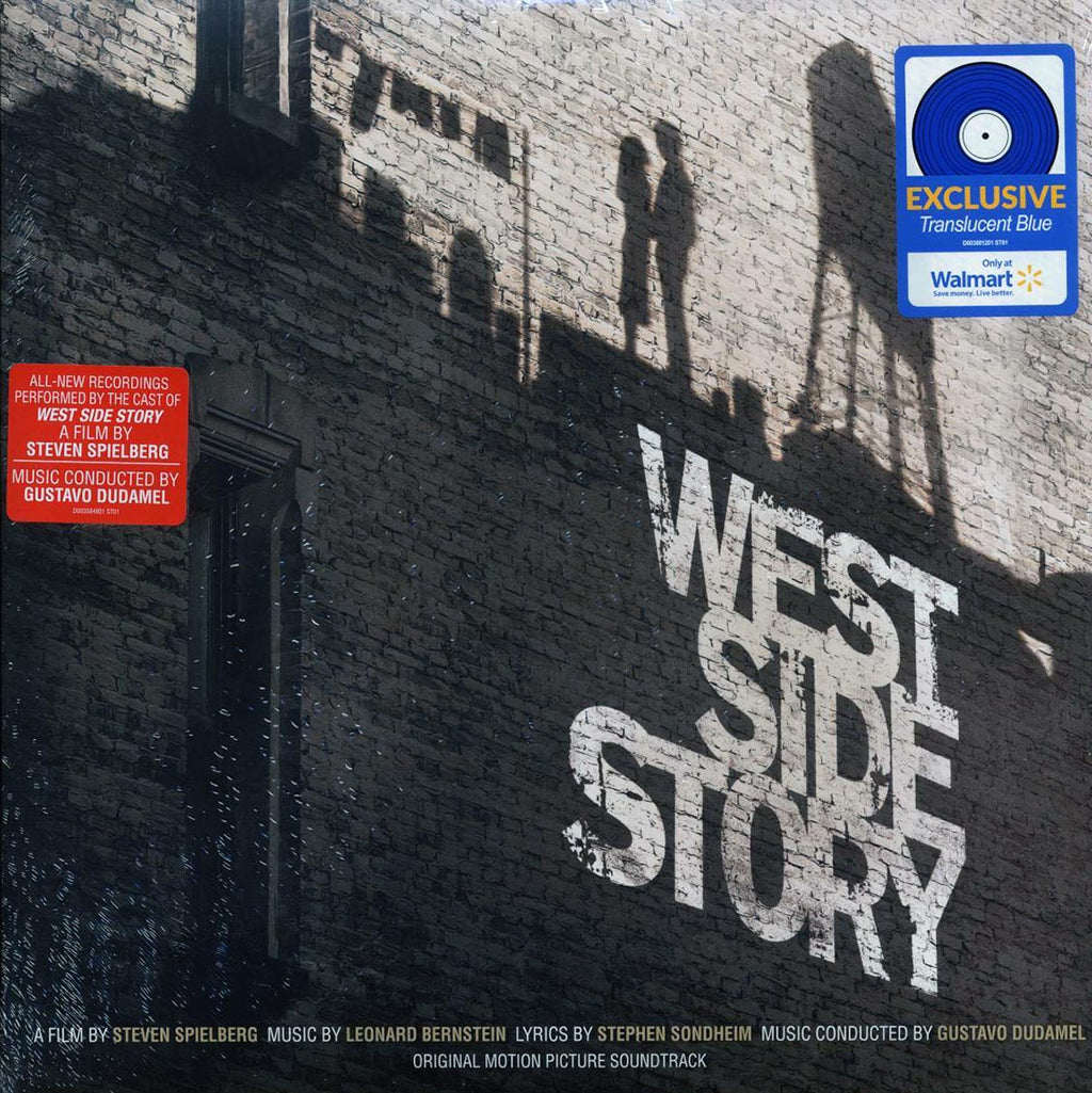 Leonard Bernstein, Gustavo Dudamel - West Side Story: Original Motion Picture Soundtrack (2xLP) (blue vinyl) vinyl LP front cover