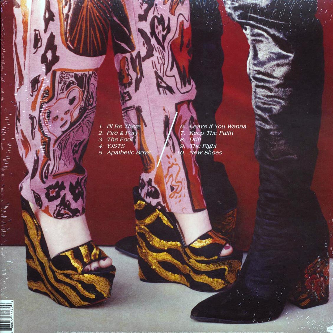 Overcoats - The Fight vinyl LP back cover