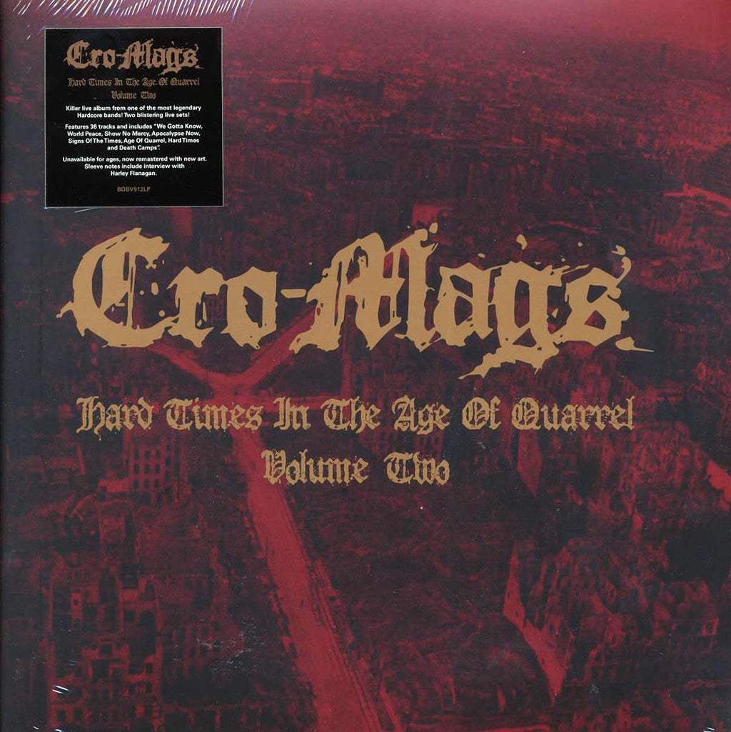 Cro-Mags - Hard Times In The Age Of Quarrel Volume 2 (2xLP) vinyl LP front cover