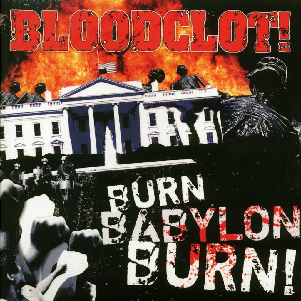 Bloodclot! - Burn Babylon Burn! (ltd. ed.) (red vinyl) vinyl LP front cover