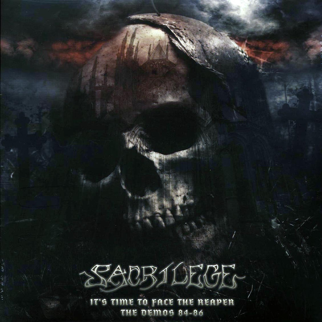 Sacrilege - It's Time To Face The Reaper: The Demons 84-86 (ltd. ed.) (2xLP) (white/black splatter vinyl) vinyl LP front cover