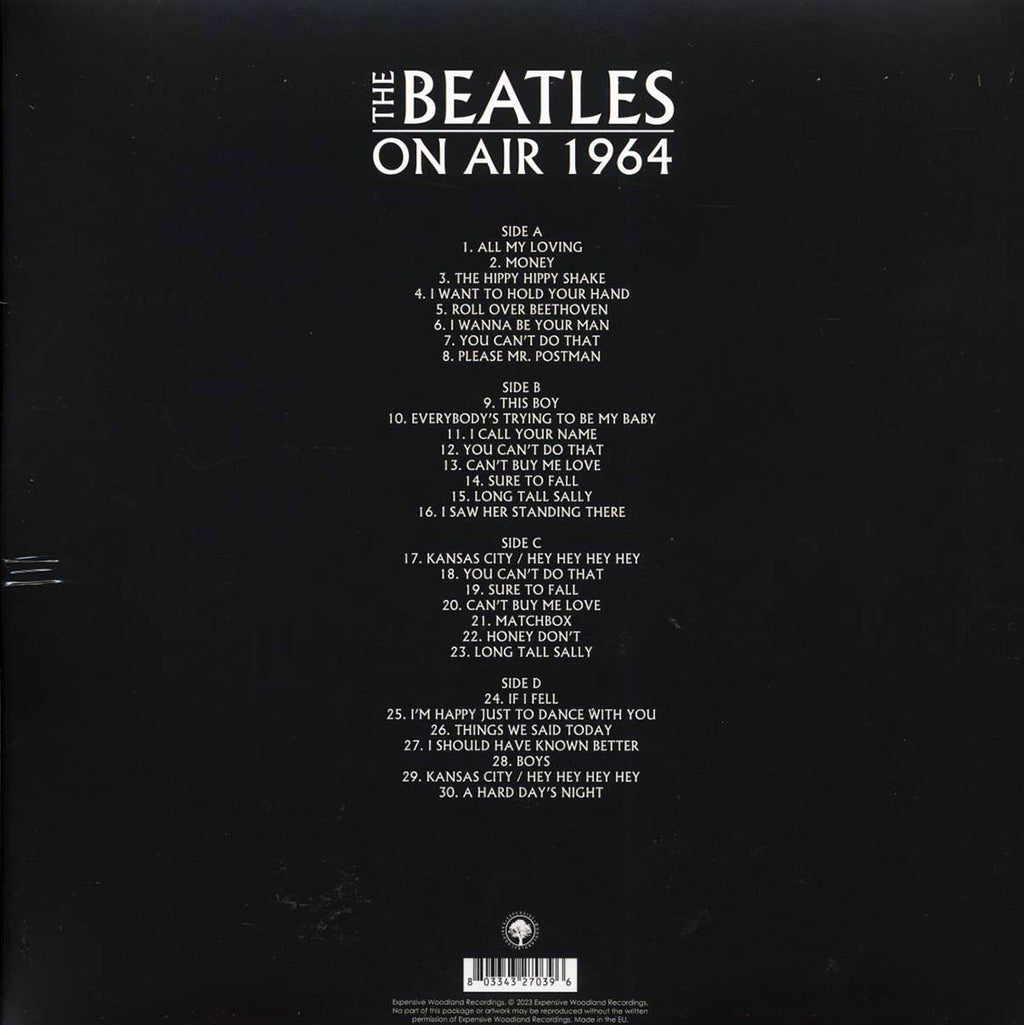The Beatles - On Air 1964 (2xLP) vinyl LP back cover