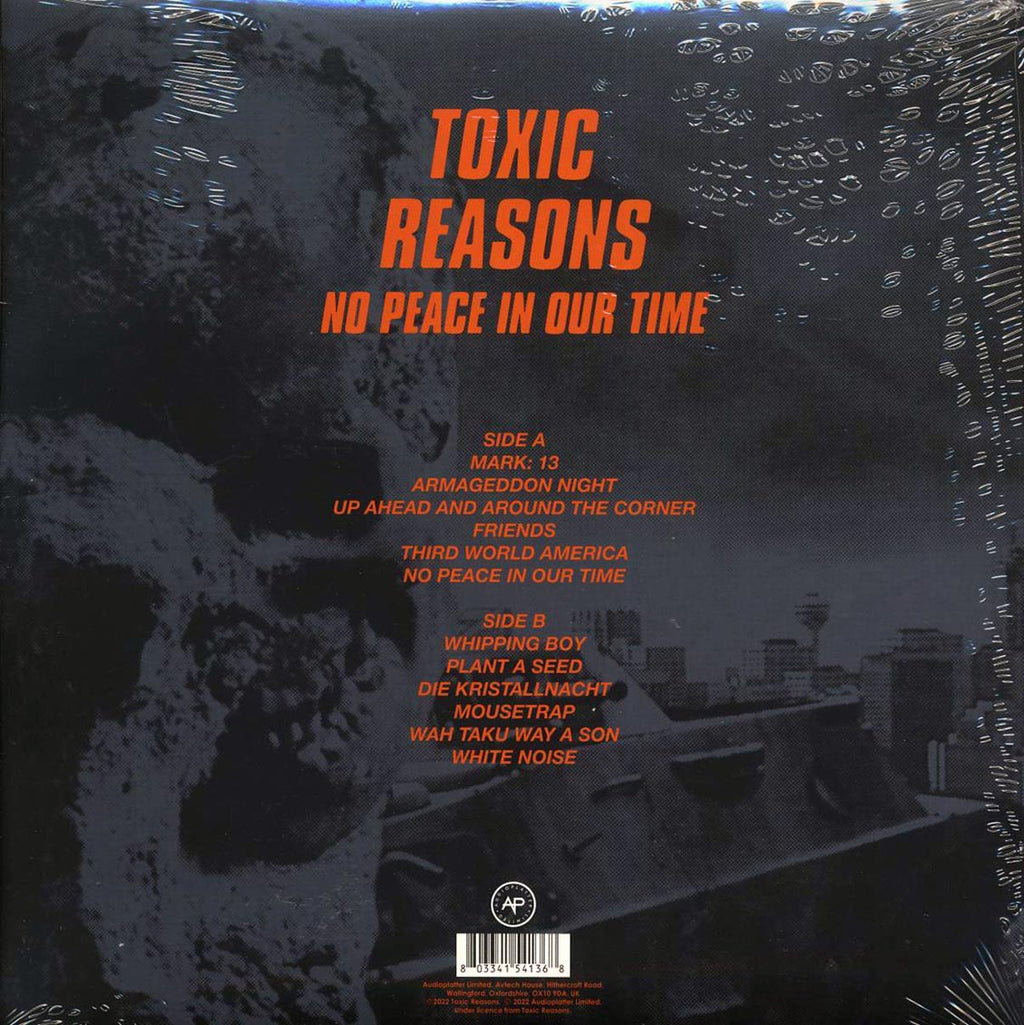 Toxic Reasons - No Peace In Our Time (ltd. ed.) (clear vinyl) vinyl LP back cover