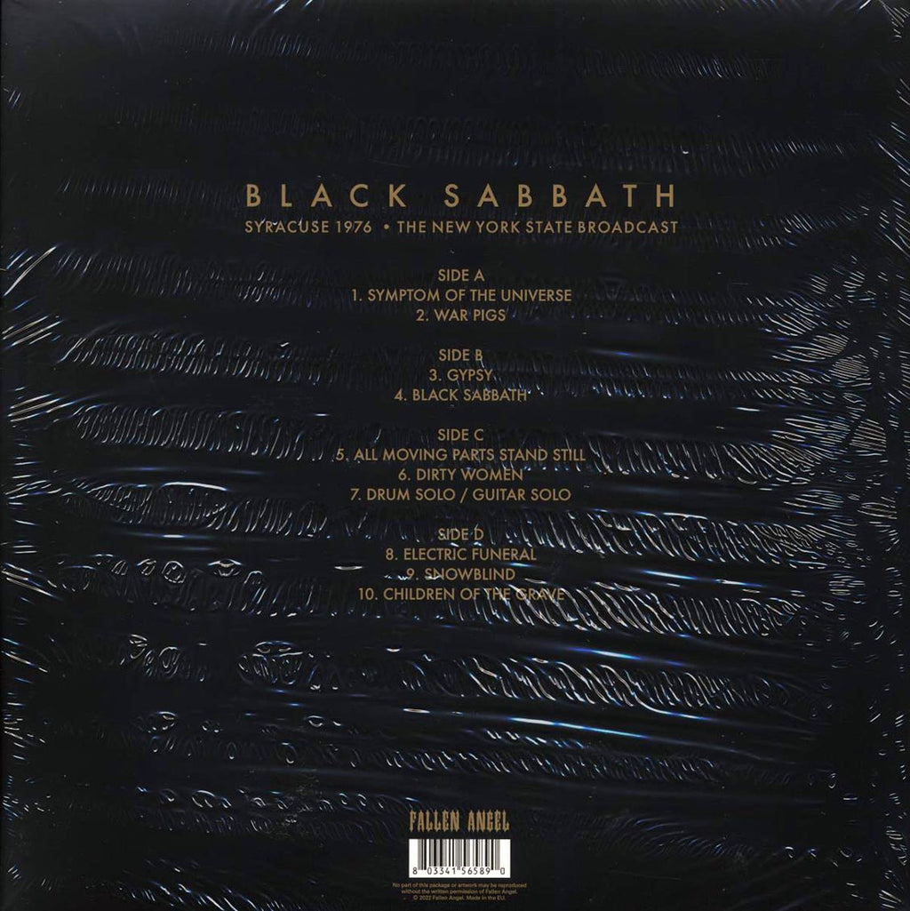 Black Sabbath - Syracuse 1976: The New York State Broadcast (ltd. ed.) (2xLP) (white vinyl) vinyl LP back cover