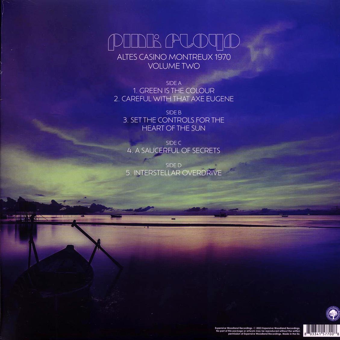 Pink Floyd - Altes Casino Montreux 1970 Volume 2 (2xLP) vinyl LP back cover