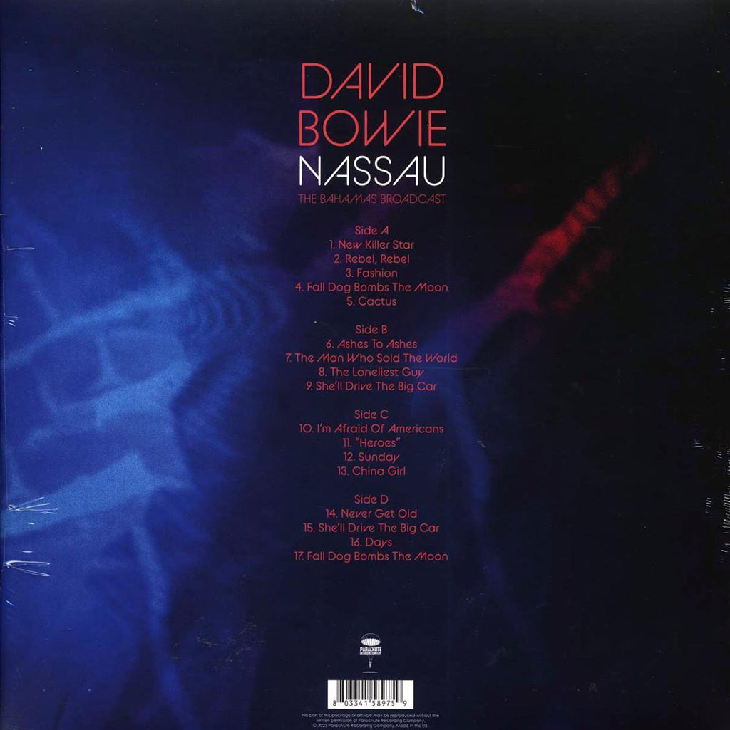 Davis Bowie - Nassau: The Bahamas Broadcast (2xLP) vinyl LP back cover