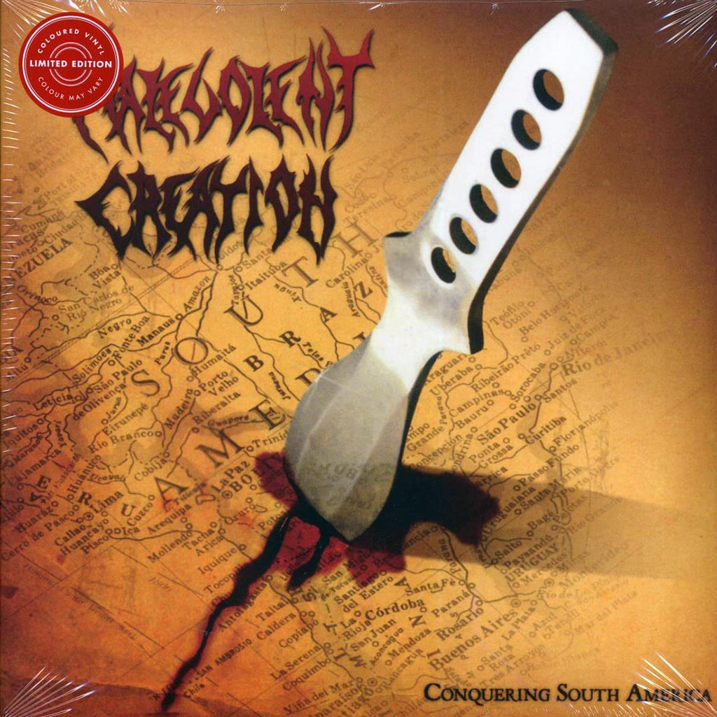 Malevolent Creation - Conquering South America (ltd. ed.) (2xLP) (red vinyl) vinyl LP front cover