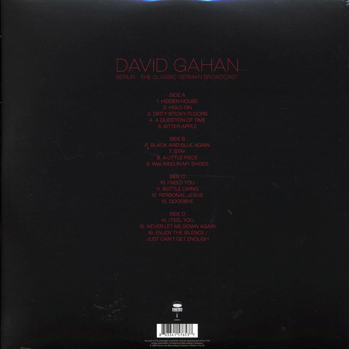 Dave Gahan - Berlin: The Classic German Broadcast (2xLP) vinyl LP back cover