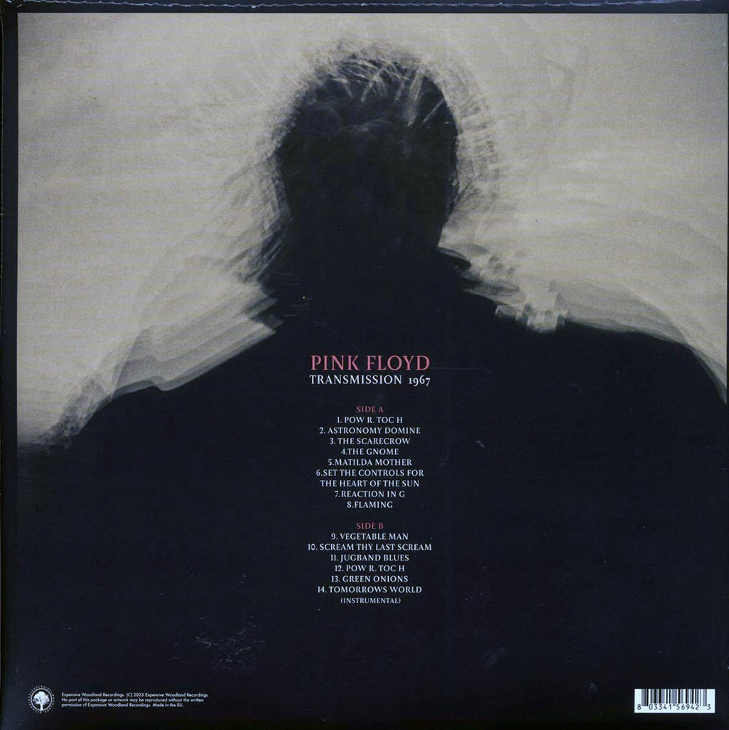 Pink Floyd - Transmission 1967 (ltd. ed.) (blue vinyl) vinyl LP back cover