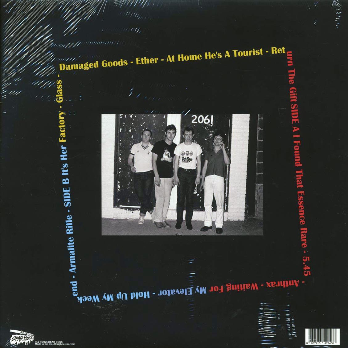 Gang Of Four - First Floor: Live At Nashville Ballroom, London, UK, 24th Feb 1979 vinyl LP back cover