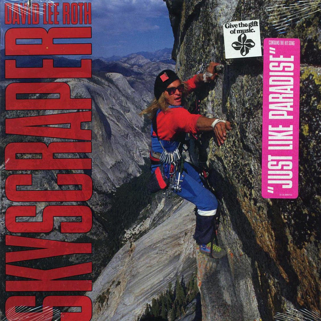 David Lee Roth - Skyscraper (1988 PRESS) (orig. press) (marked/ltd stock) vinyl LP front cover