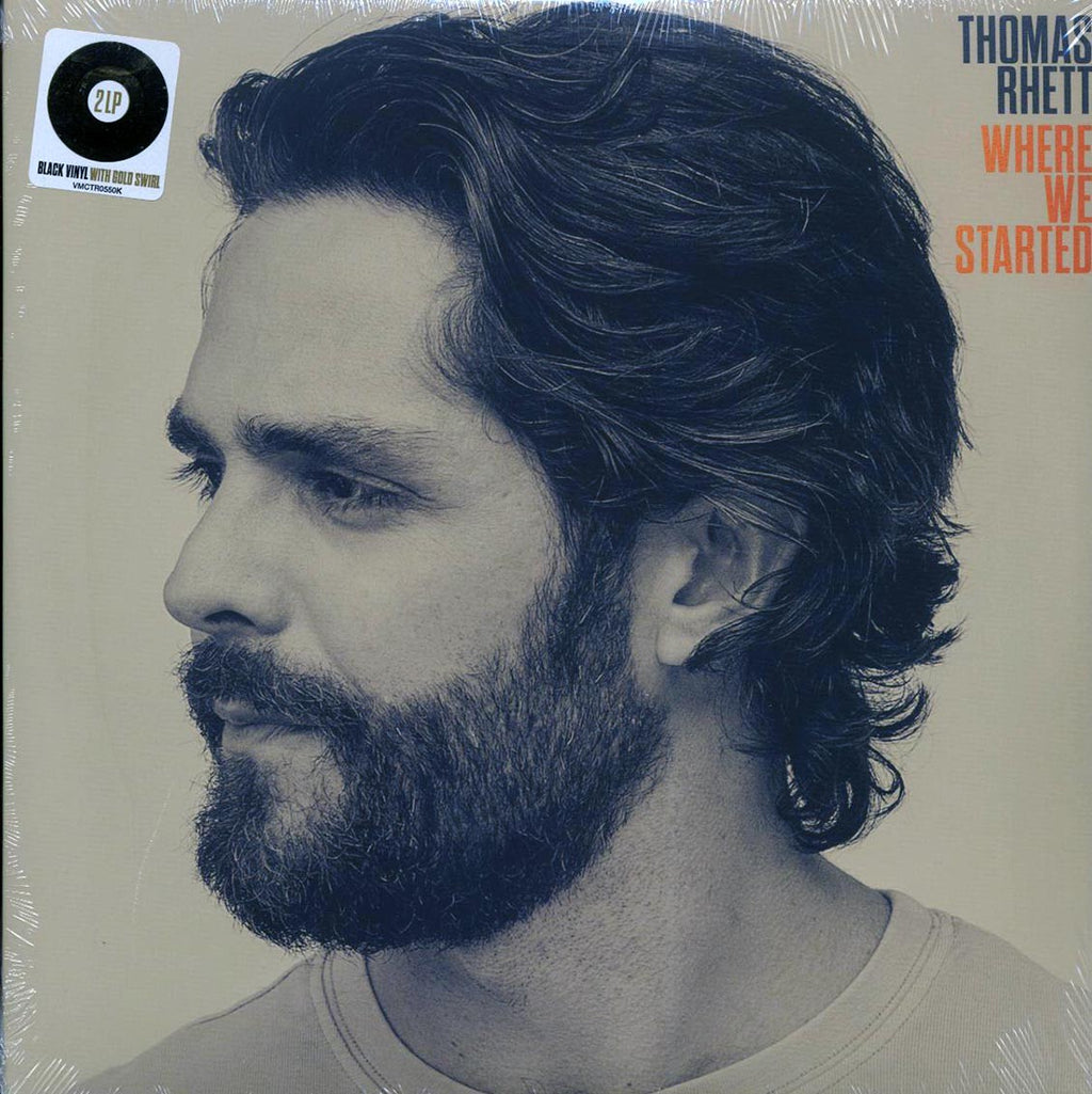 Thomas Rhett - Where We Started (ltd. ed.) (2xLP) (black/gold swirl vinyl) vinyl LP front cover