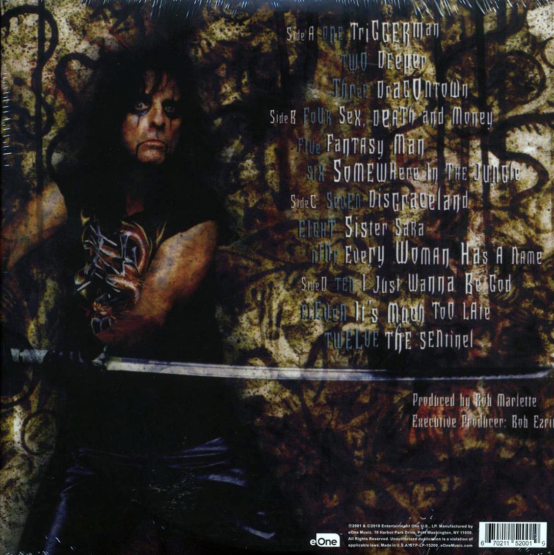 Alice Cooper - Dragontown (RSD 2019) (ltd. ed.) (2xLP) (orange vinyl) vinyl LP back cover