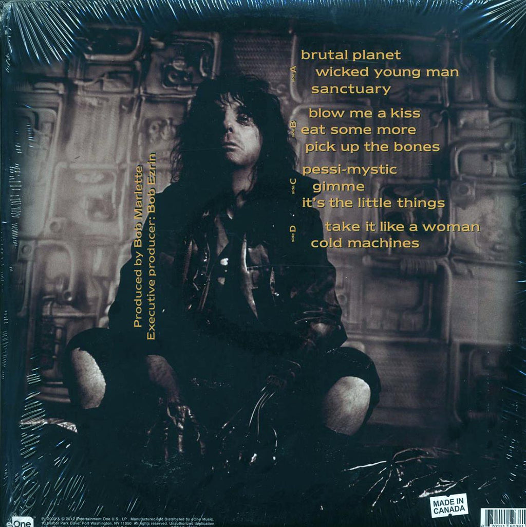 Alice Cooper - Brutal Planet (RSD 2021) (ltd. ed.) (2xLP) (180g) (bronze vinyl) vinyl LP back cover