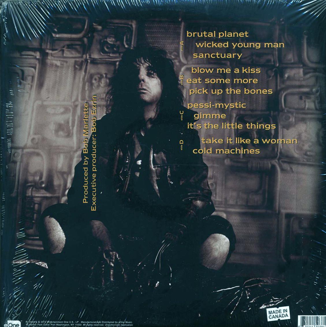 Alice Cooper - Brutal Planet (RSD 2021) (ltd. ed.) (2xLP) (180g) (bronze vinyl) vinyl LP back cover