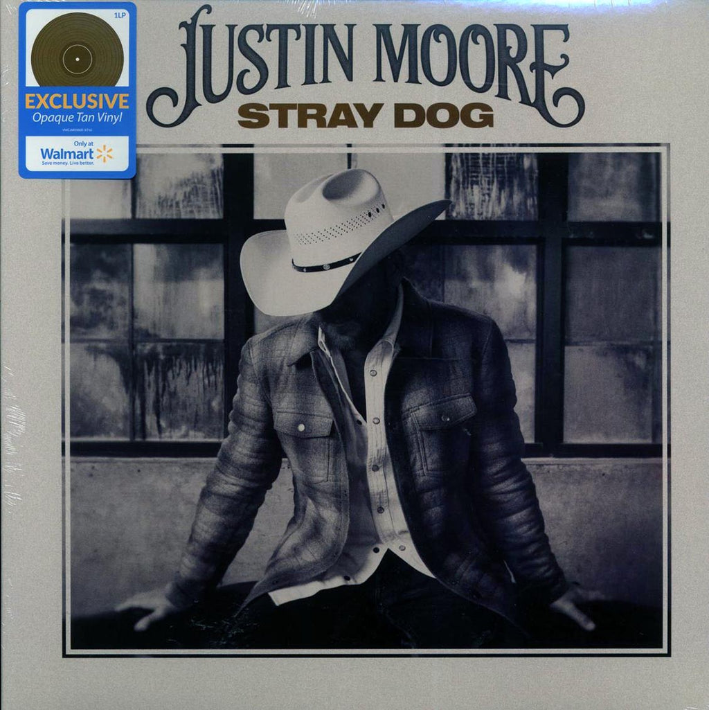 Justin Moore - Stray Dog (opaque tan vinyl) vinyl LP front cover