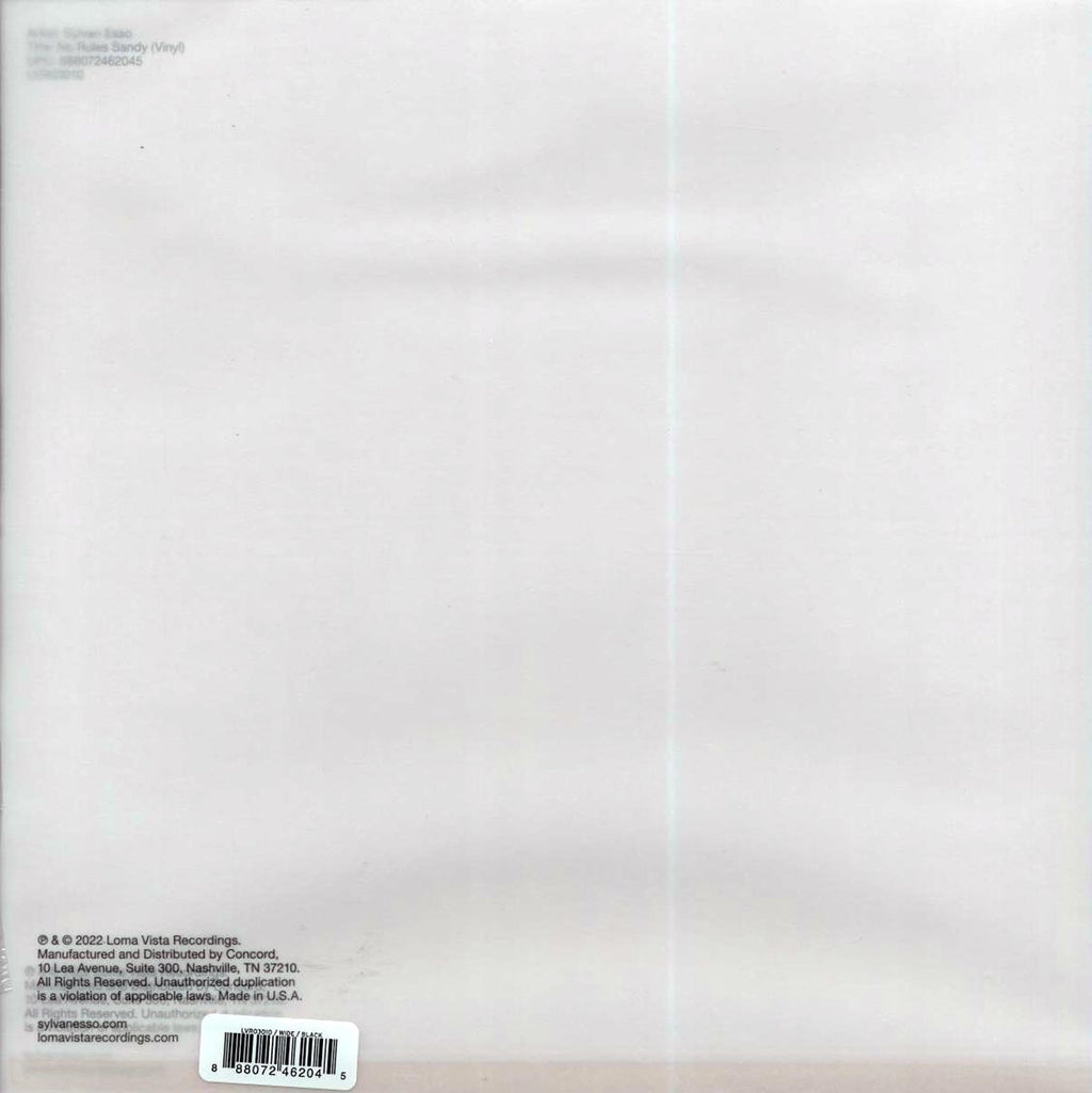 Sylvan Esso - No Rules Sandy vinyl LP back cover