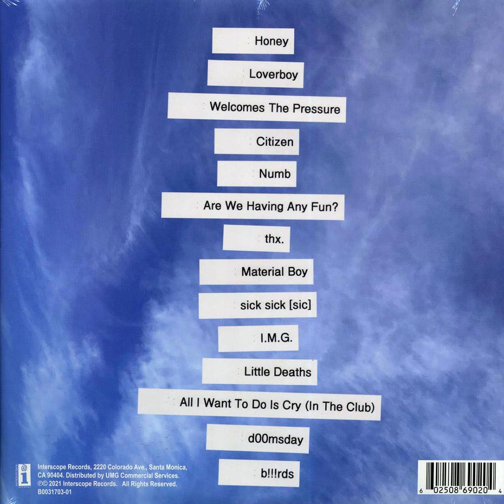 Sir Sly - The Rise & Fall Of Loverboy (2xLP) vinyl LP back cover