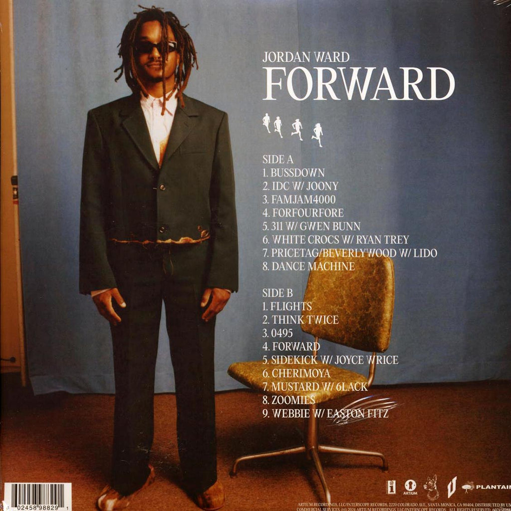 Jordan Ward - Forward (pink vinyl) vinyl LP back cover