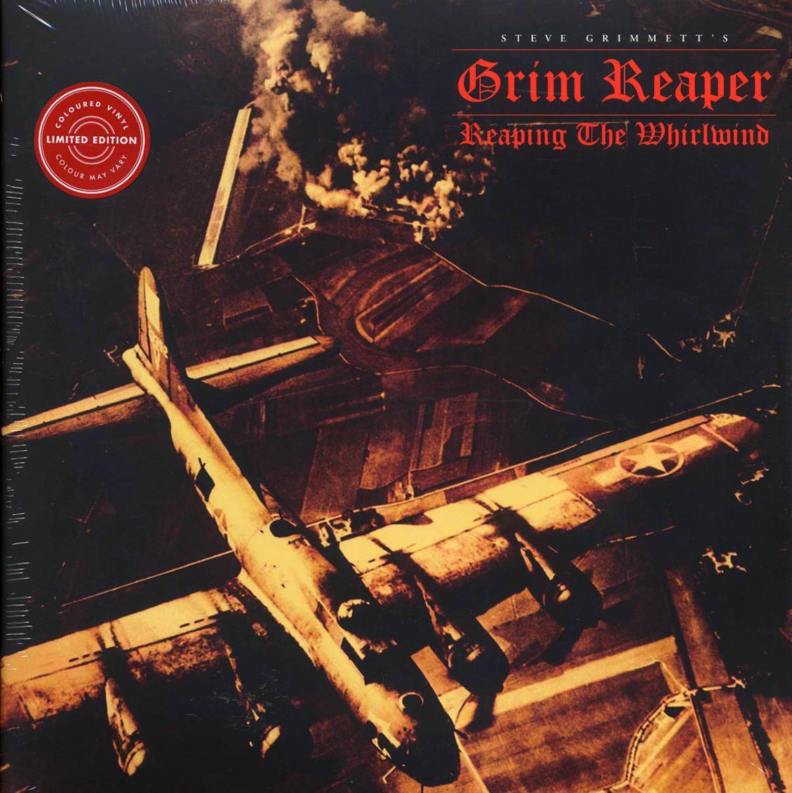 Grim Reaper - Reaping The Whirlwind (ltd. ed.) (2xLP) (white/red splatter vinyl) vinyl LP front cover