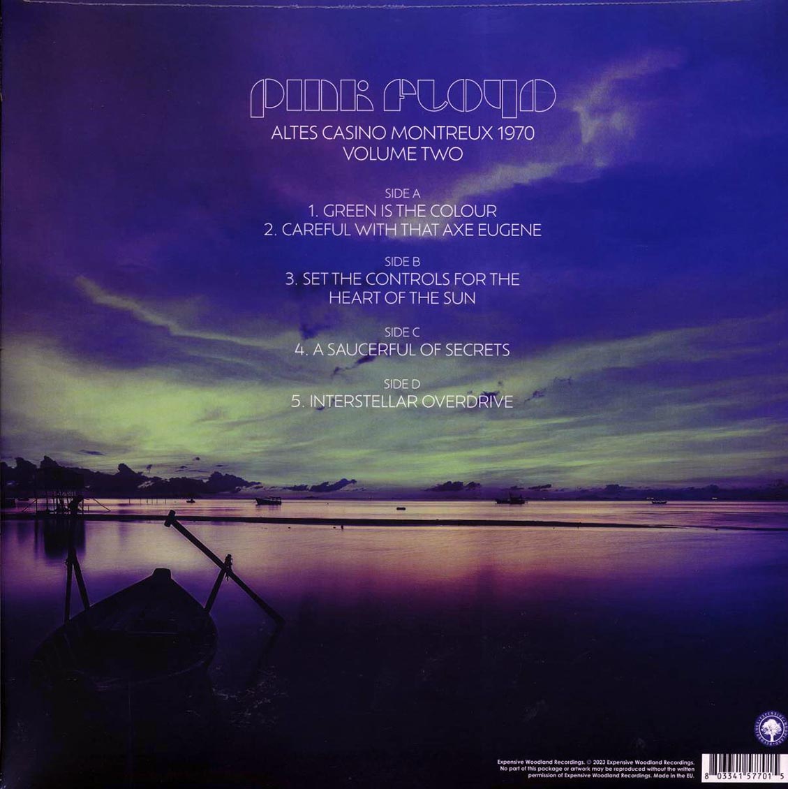 Pink Floyd - Altes Casino Montreux 1970 Volume 2 (ltd. ed.) (2xLP) (grey vinyl) vinyl LP back cover