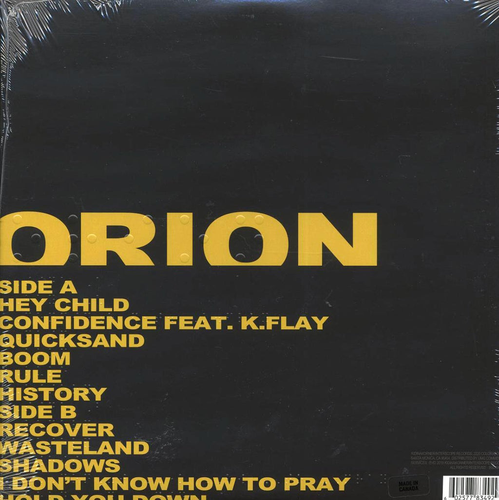 X Ambassadors - Orion vinyl LP back cover