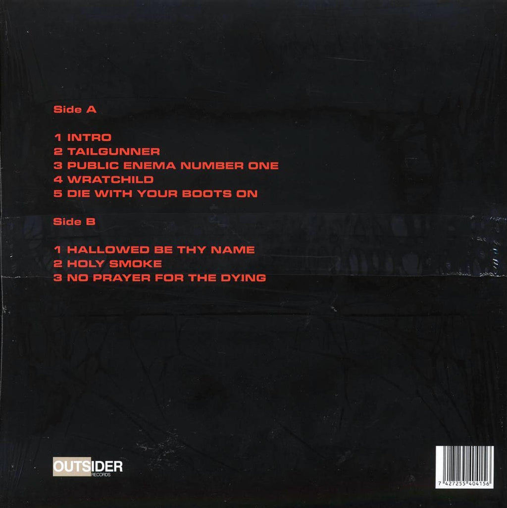 Iron Maiden - Wembley Arena 1990 Volume 1 (red vinyl) vinyl LP back cover