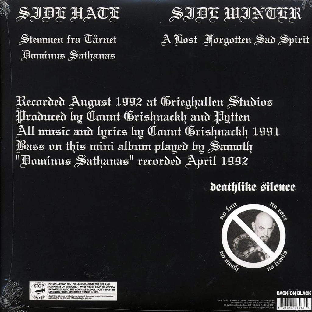 Burzum - Aske (ltd. ed.) (grey marble vinyl) vinyl LP back cover