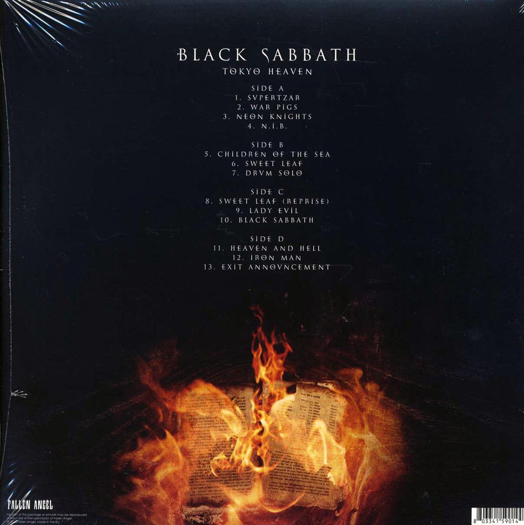 Black Sabbath - Tokyo Heaven: Nakano Sun Plaza Hall, Tokyo, Japan, Nov 18, 1980 (2xLP) vinyl LP back cover