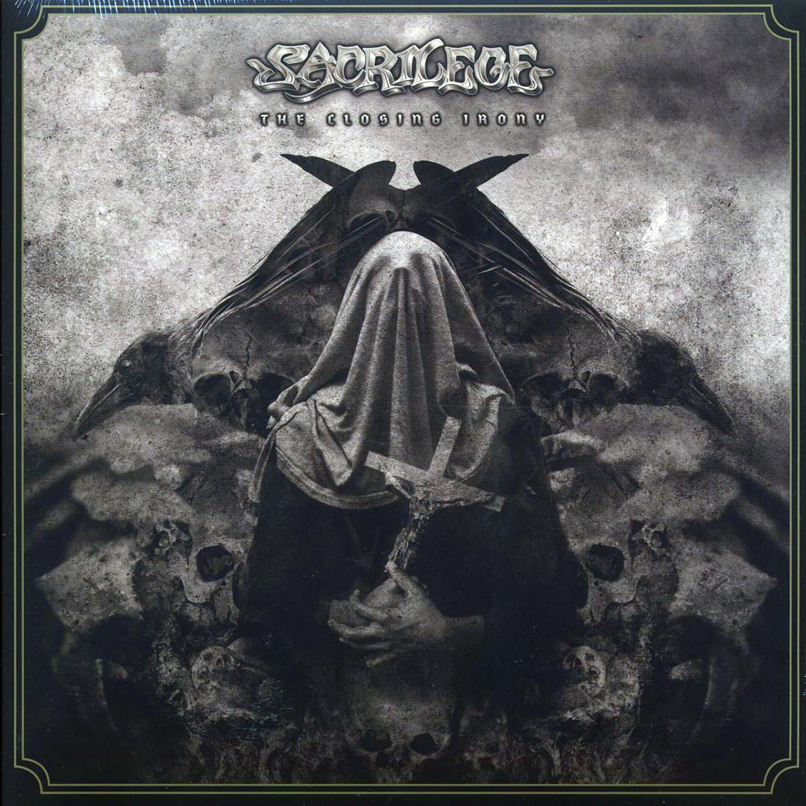 Sacrilege - The Closing Irony (ltd. ed.) (red/black splatter vinyl) vinyl LP front cover