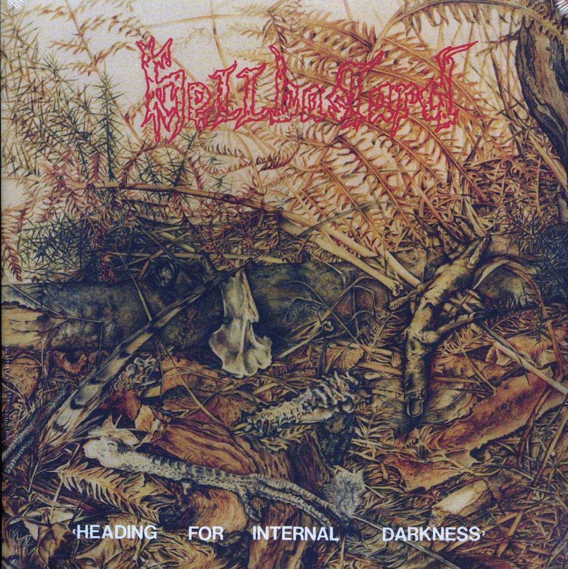 Hellbastard - Heading For Internal Darkness (ltd. ed.) (2xLP) (red vinyl) vinyl LP front cover
