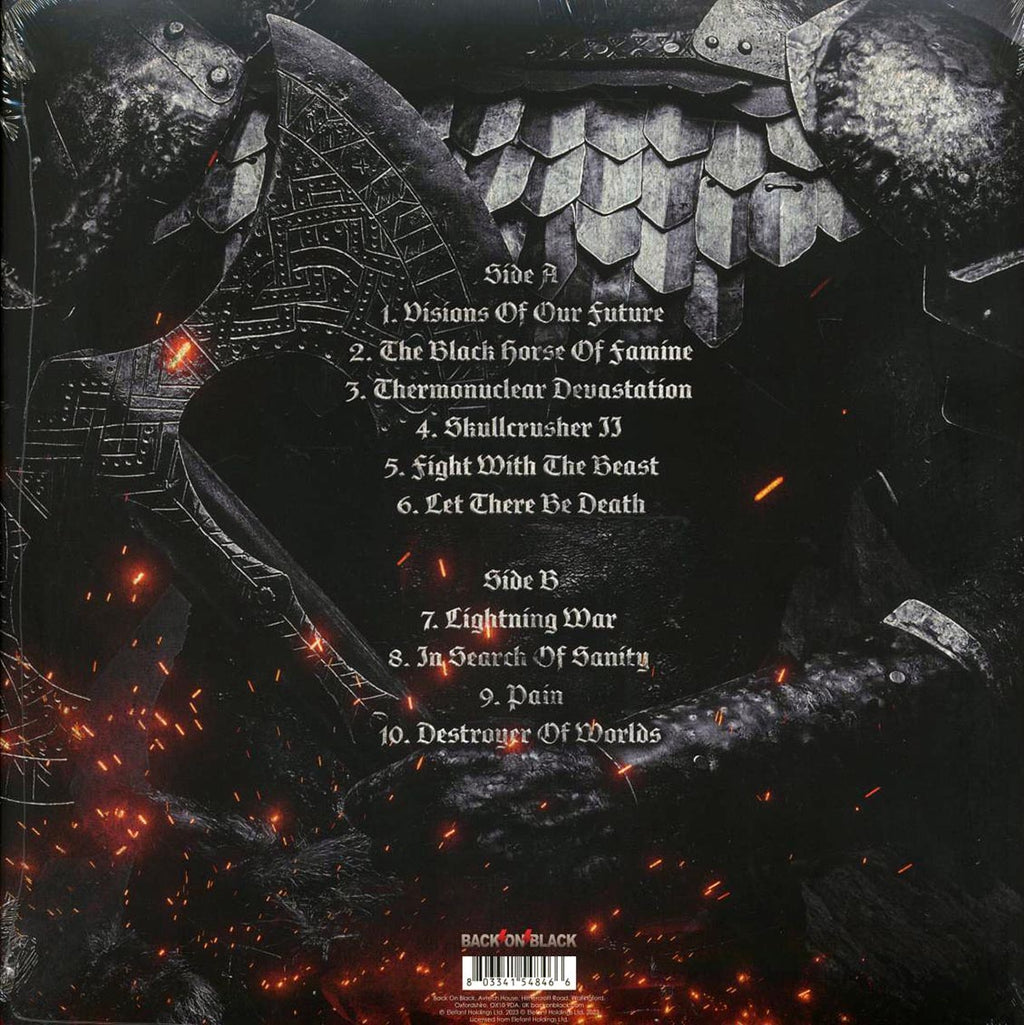 Onslaught - Skullcrusher (ltd. ed.) (white/red splatter vinyl) vinyl LP back cover