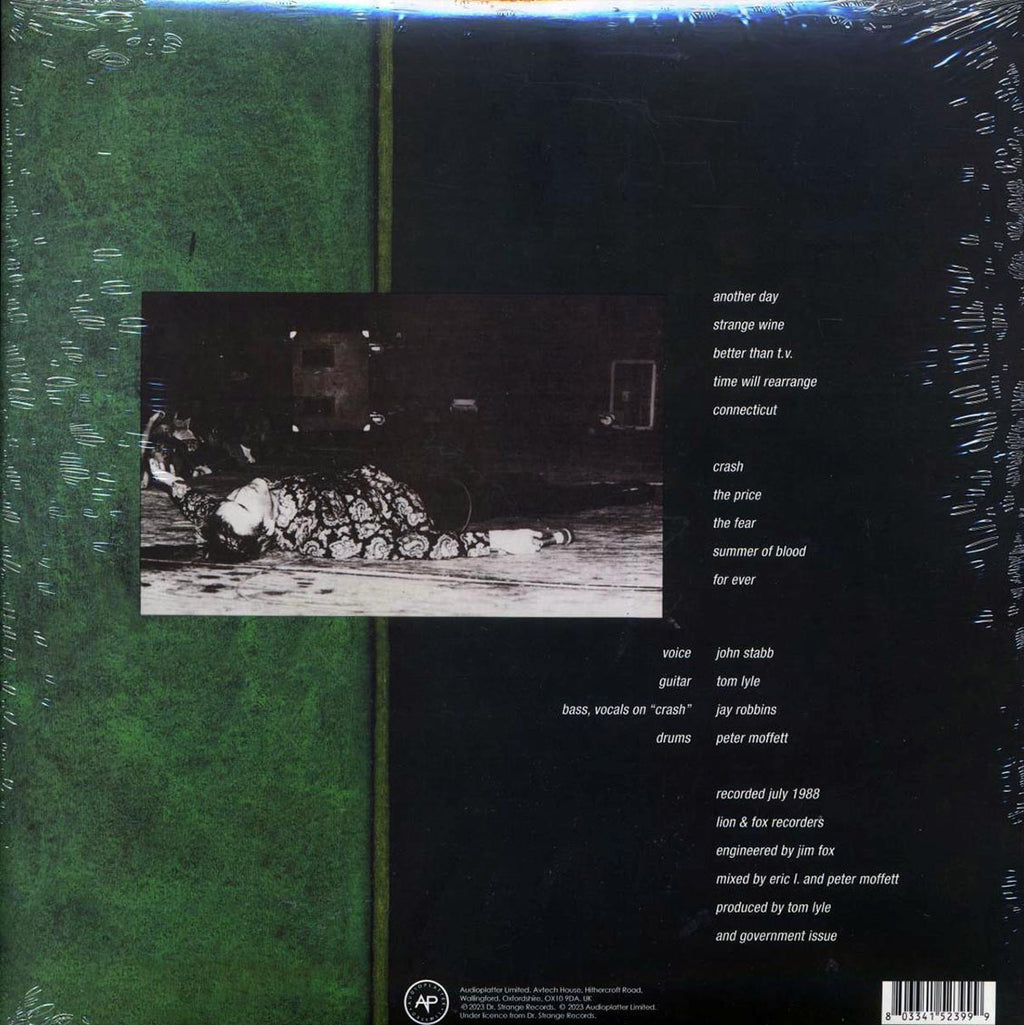 Government Issue - Crash (ltd. ed.) (red vinyl) vinyl LP back cover