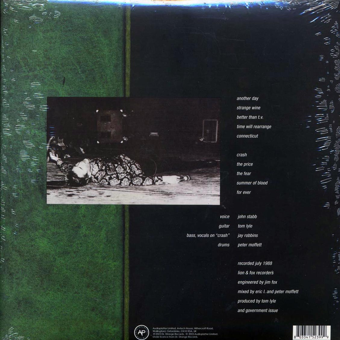 Government Issue - Crash (ltd. ed.) (red vinyl) vinyl LP back cover