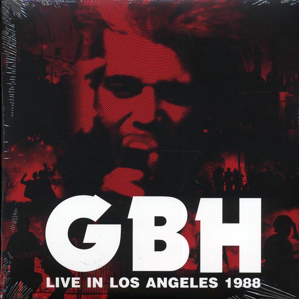 GBH - Live In Los Angeles 1988 (ltd. ed.) (2xLP) (red vinyl) vinyl LP front cover