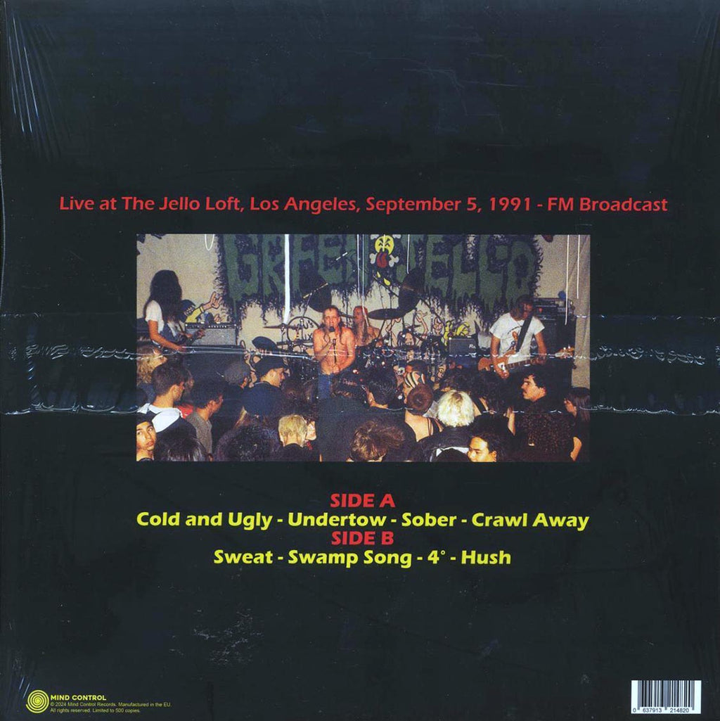 Tool - There's A Shadow Behind Me: Live At The Jello Loft, Los Angeles, September 5 1991 vinyl LP back cover