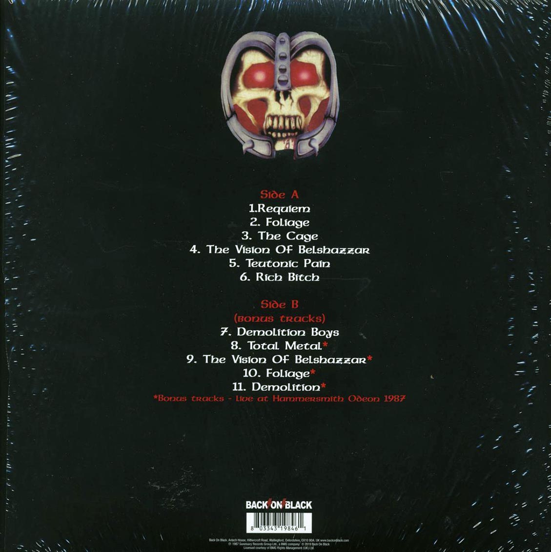 Atomkraft - Conductors Of Noize (ltd. ed.) (blue vinyl) vinyl LP back cover