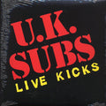 UK Subs - Live Kicks (ltd. ed.) (orange vinyl) vinyl LP front cover