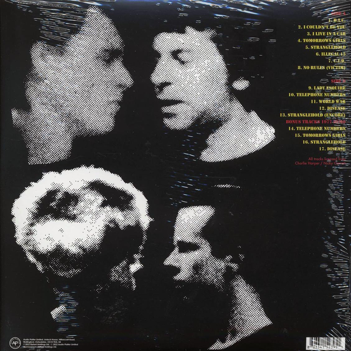 UK Subs - Live Kicks (ltd. ed.) (orange vinyl) vinyl LP back cover