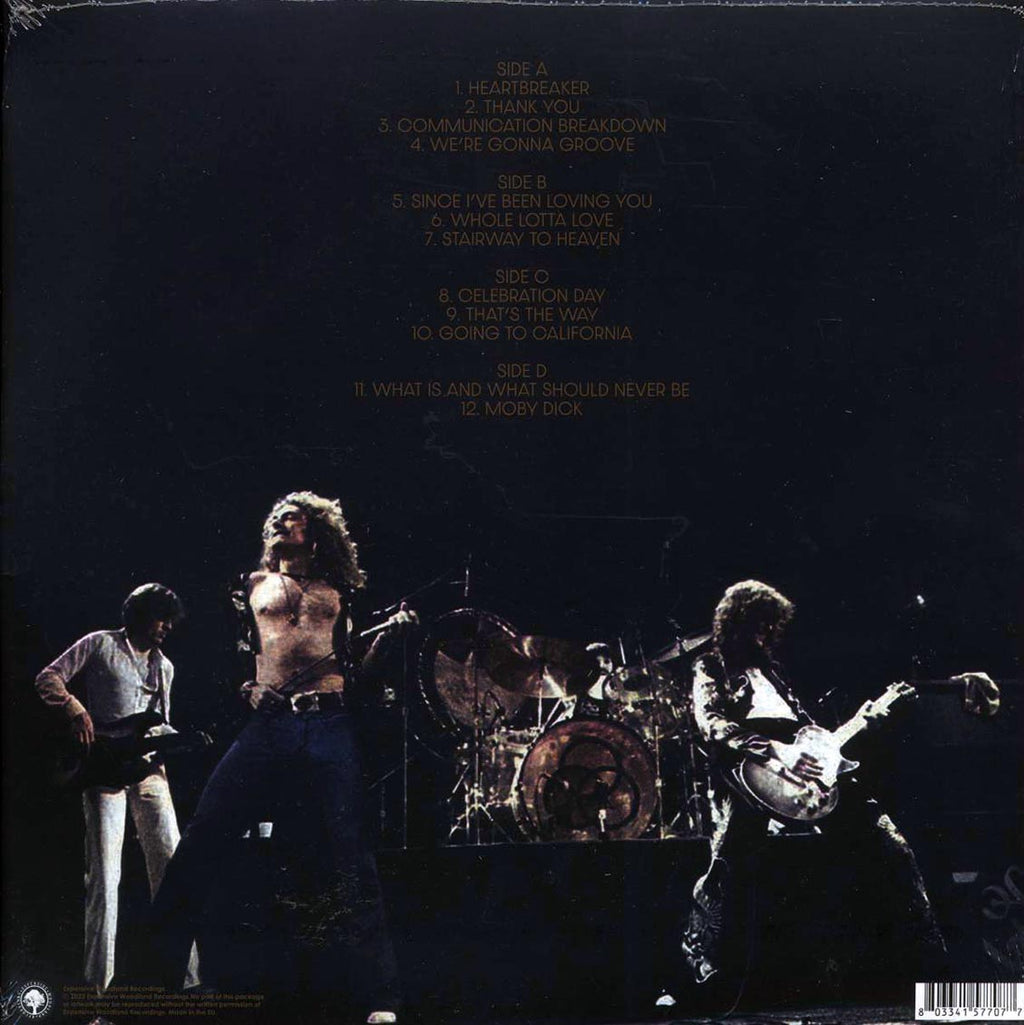 Led Zeppelin - Live In Canada 1970-71 (2xLP) vinyl LP back cover